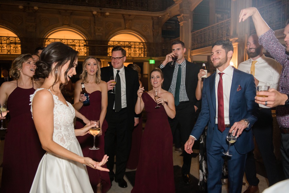 George Peabody Library wedding reception by Nouvelle Weddings