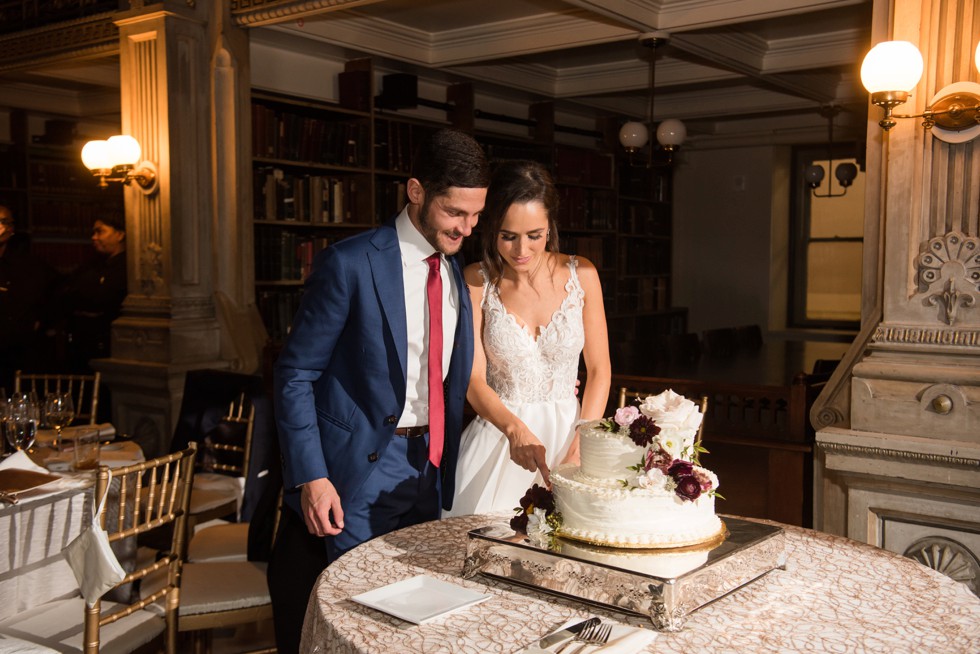 George Peabody Library wedding reception by Nouvelle Weddings