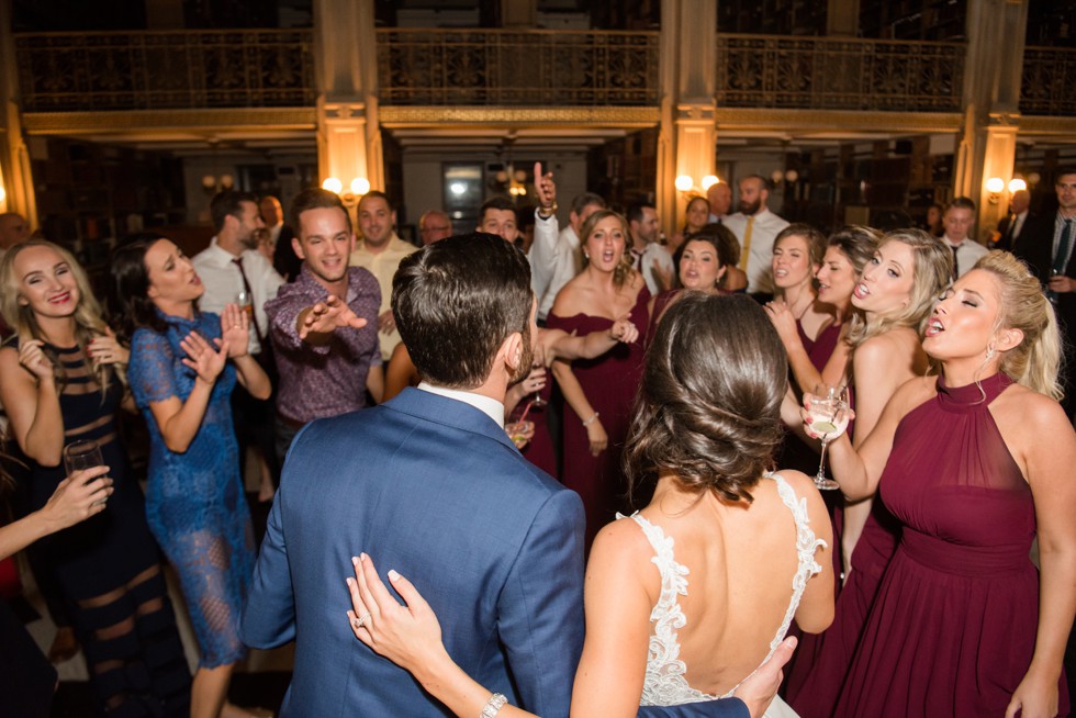 George Peabody Library wedding reception by Nouvelle Weddings