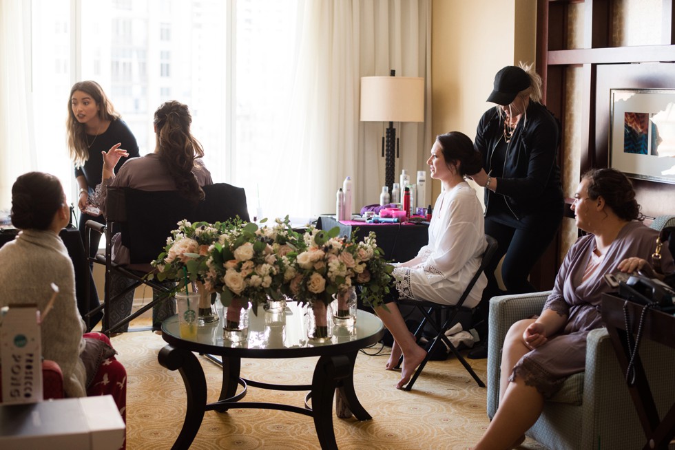 Alison Harper & Co Baltimore Marriott waterfront wedding getting ready