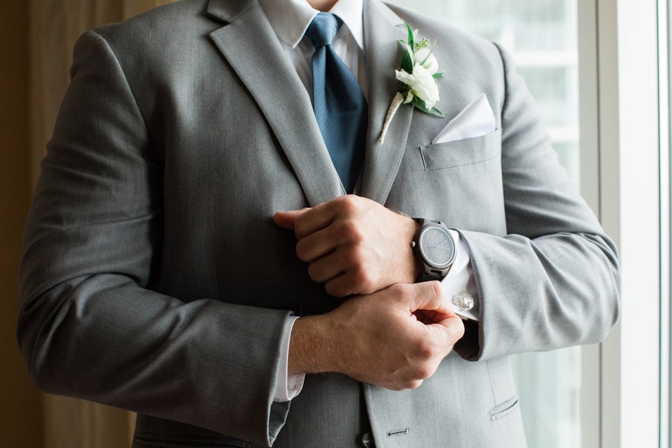 Baltimore Marriott waterfront wedding getting ready