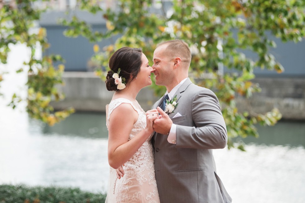 Baltimore harbor wedding photos