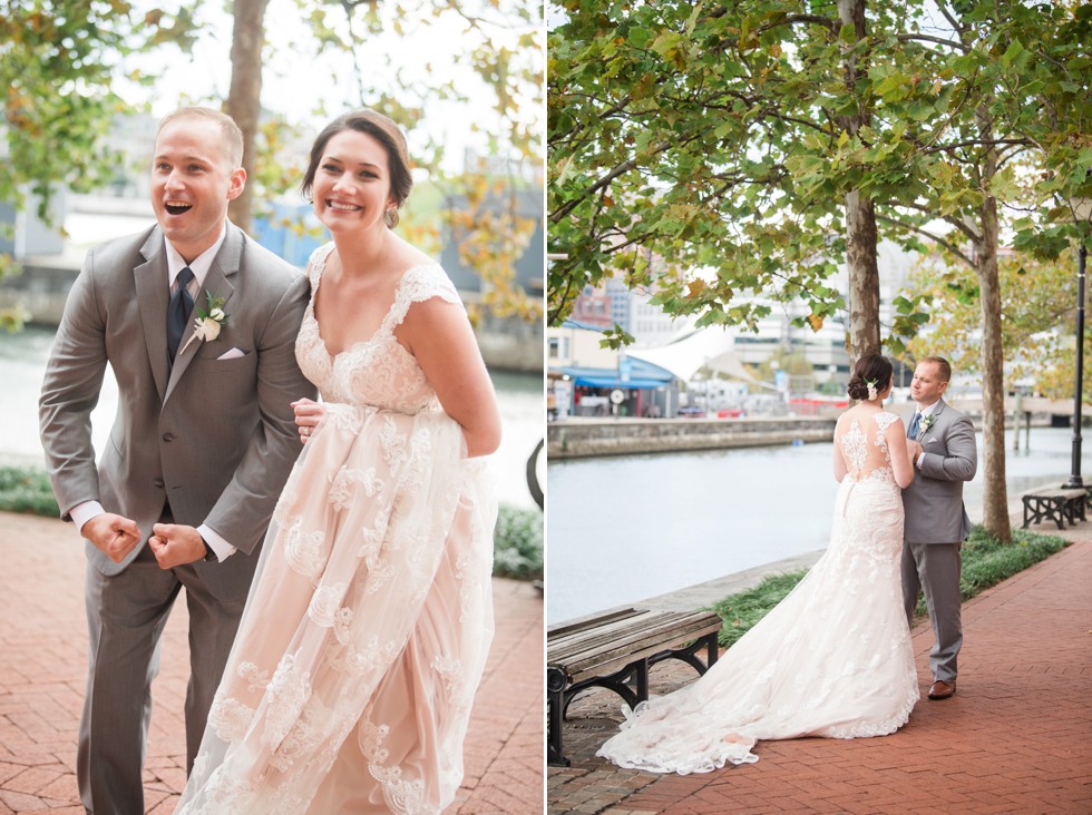 Baltimore Marriott waterfront wedding photos