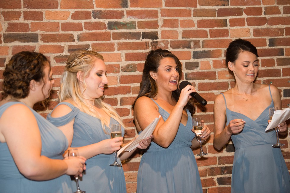 The Assembly Room wedding reception toasts