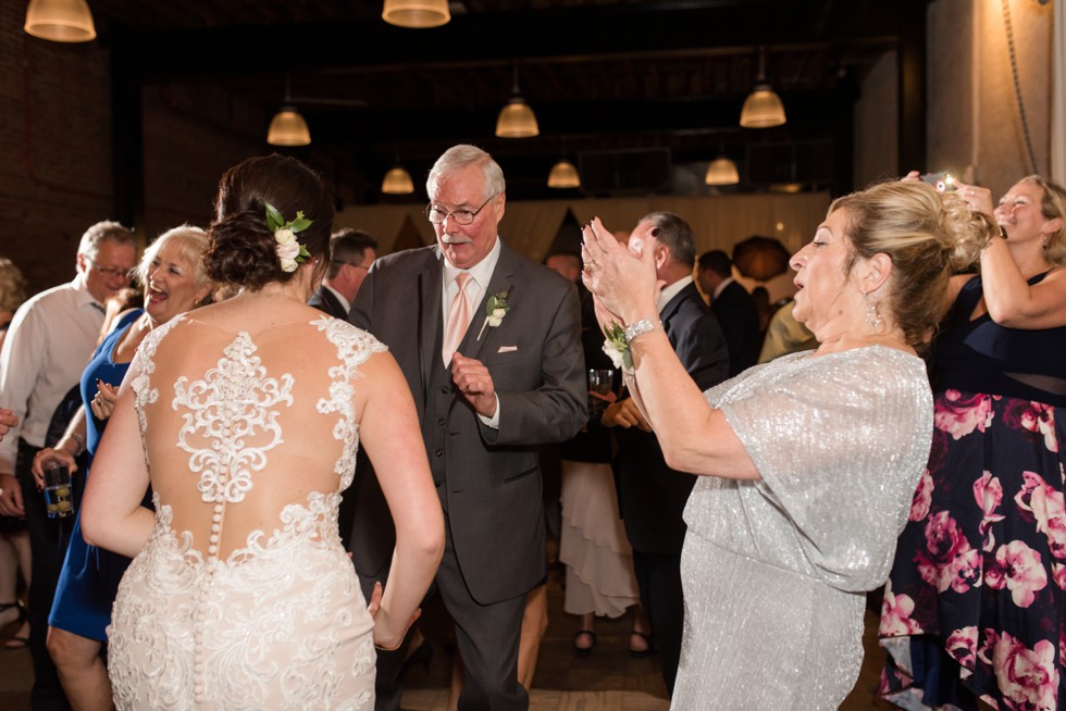 The Assembly Room warehouse wedding reception in Baltimore