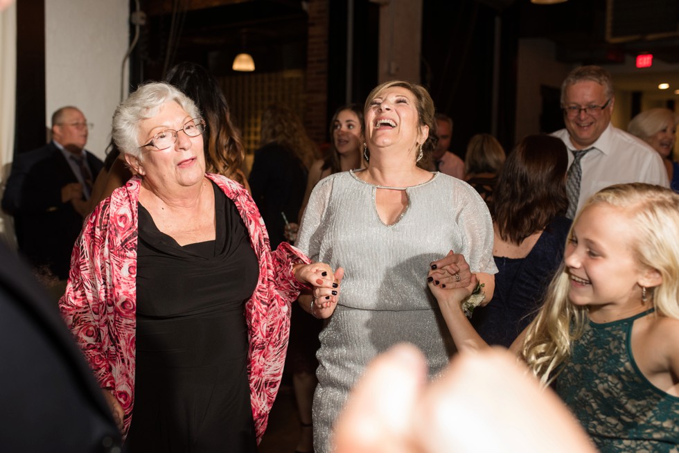 The Assembly Room industrial wedding reception in Baltimore