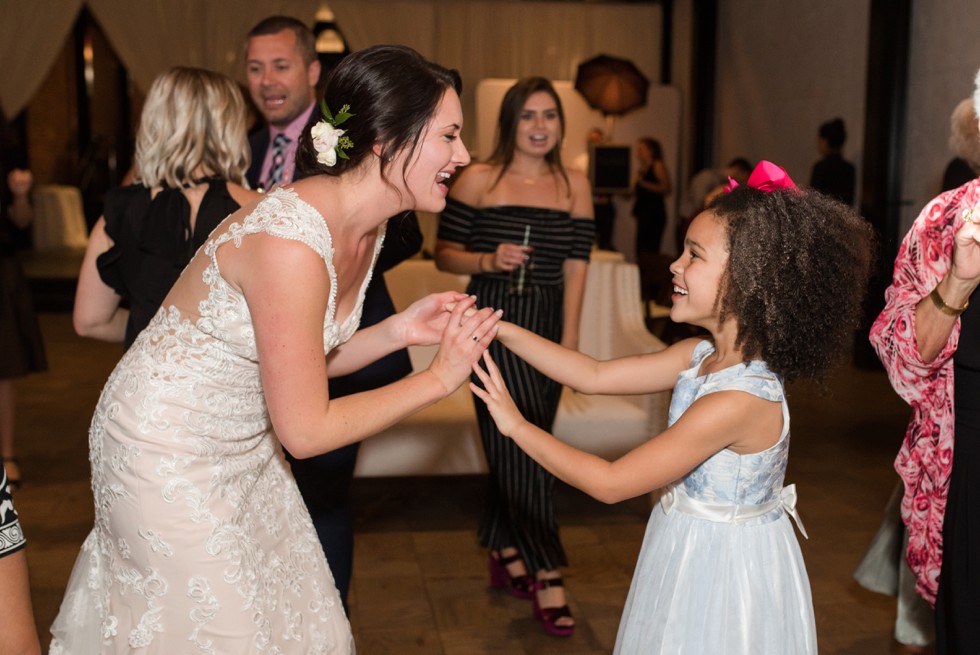 The Assembly Room industrial wedding reception in Baltimore