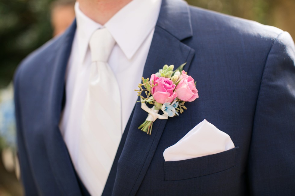 boutonniere Floret and Vine annapolis wedding