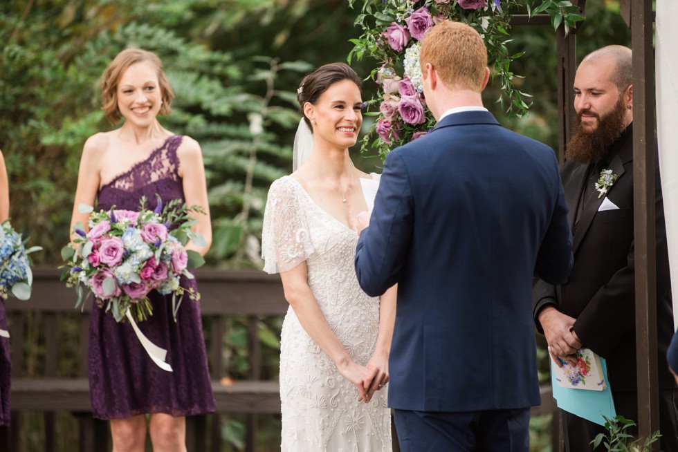 London Town Gardens outdoor wedding ceremony