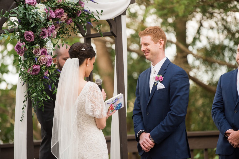 London Town Gardens outdoor wedding ceremony