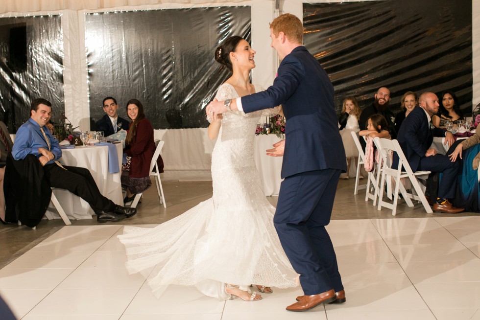 London town Gardens tented wedding first dances