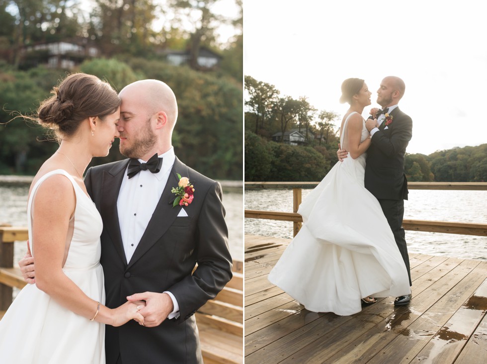 Sherwood Forest Clubhouse waterfront Wedding photos