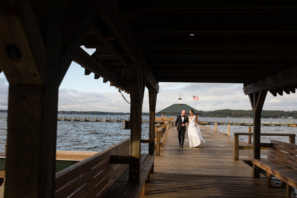 Annapolis Sherwood Forest waterfront Wedding couple