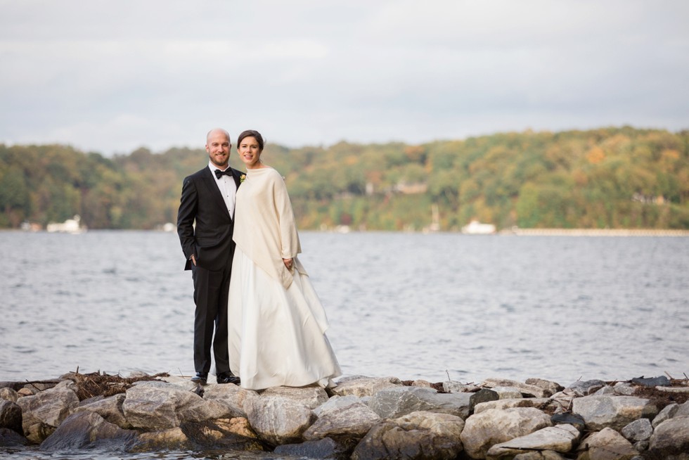 Annapolis Sherwood Forest waterfront Wedding couple