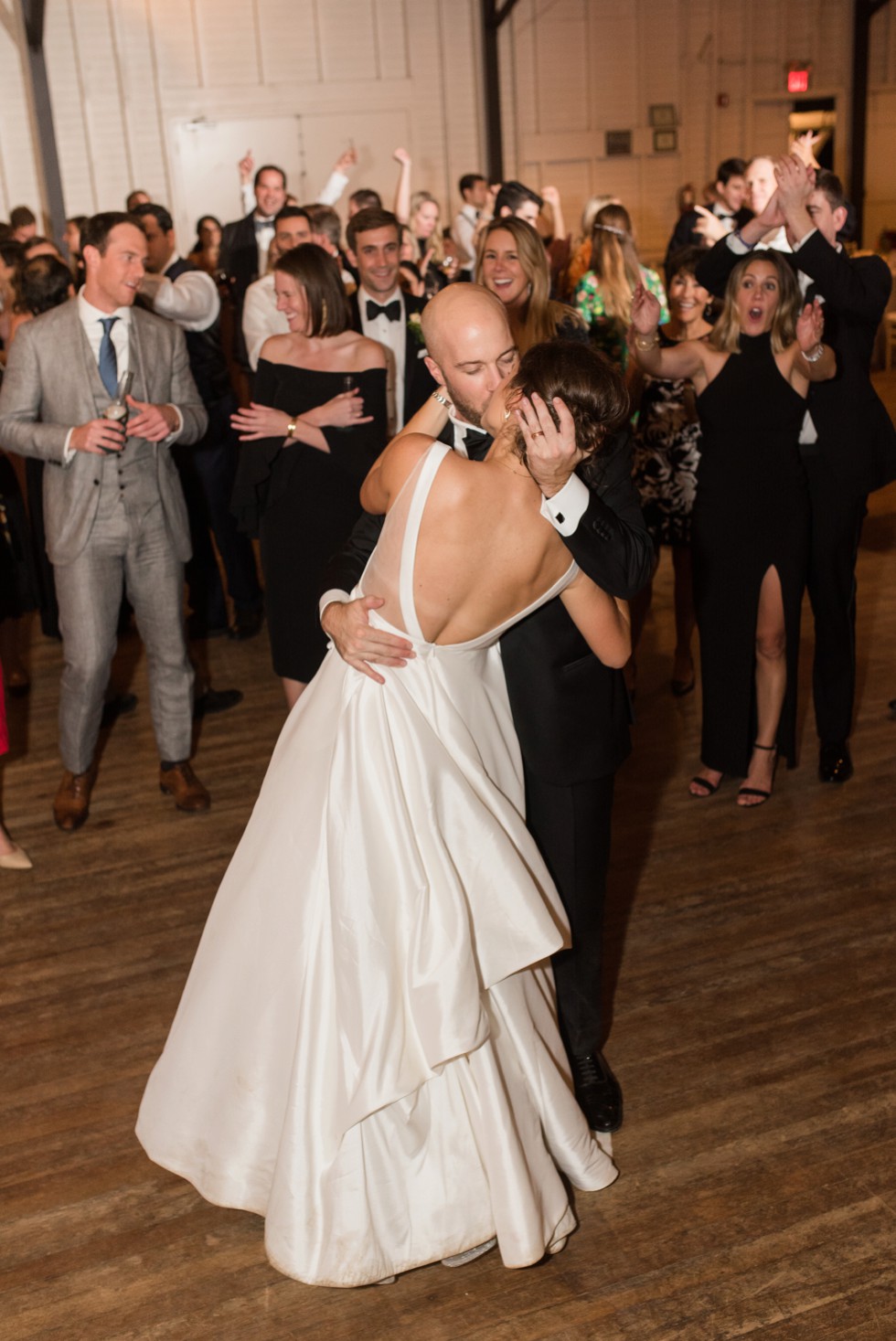 Annapolis black tie wedding reception