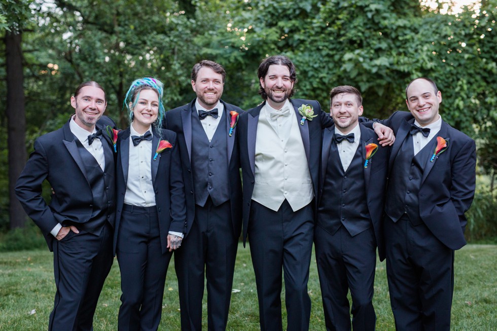 Catonsville groomsmen at Overhills Mansion - Associate Photographer Anna