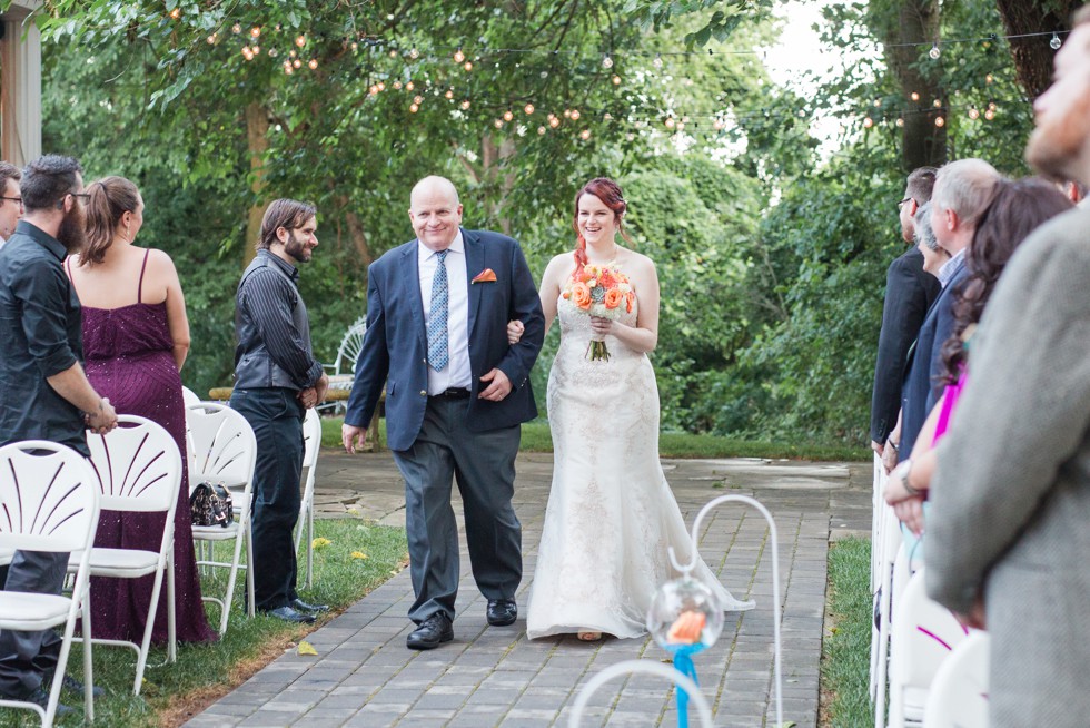 Garden wedding ceremony Overhills Mansion - Associate Photographer Anna