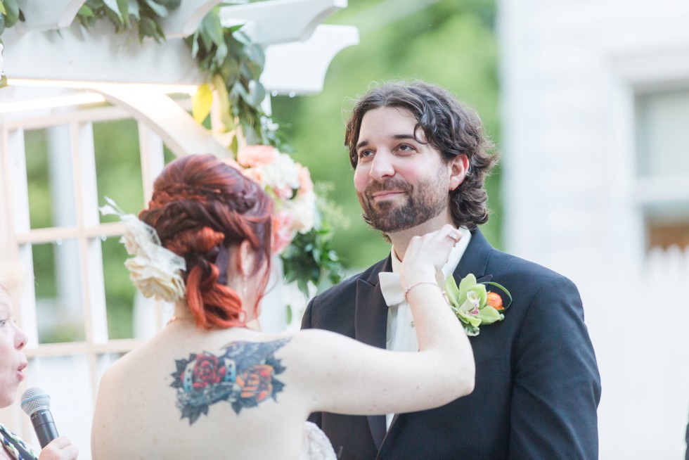 Garden wedding ceremony Overhills Mansion - Associate Photographer Anna