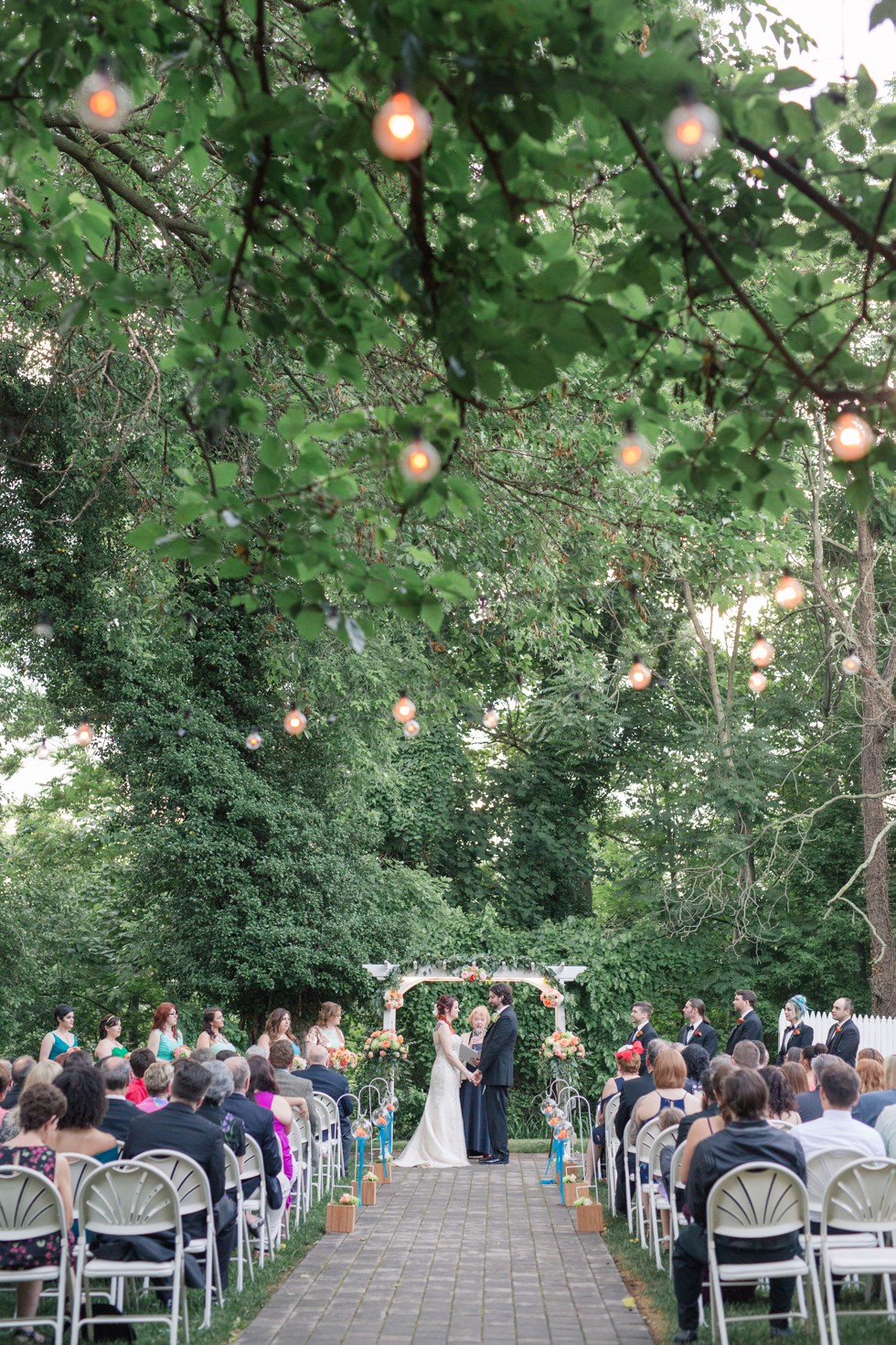 Garden wedding ceremony Overhills Mansion - Associate Photographer Anna