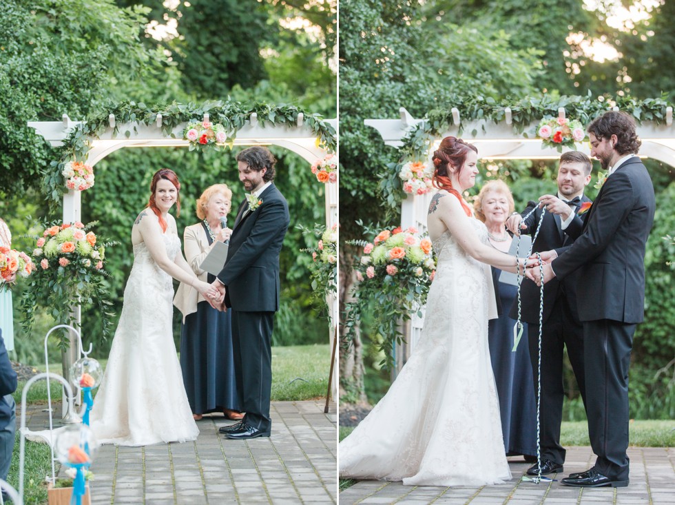 Garden wedding ceremony Overhills Mansion - Associate Photographer Anna