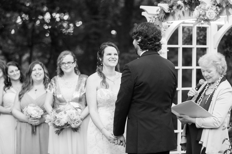 Garden wedding ceremony Overhills Mansion - Associate Photographer Anna