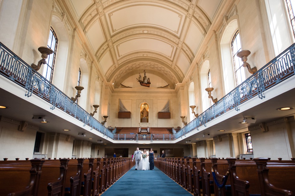 USNA Chapel bride and groom