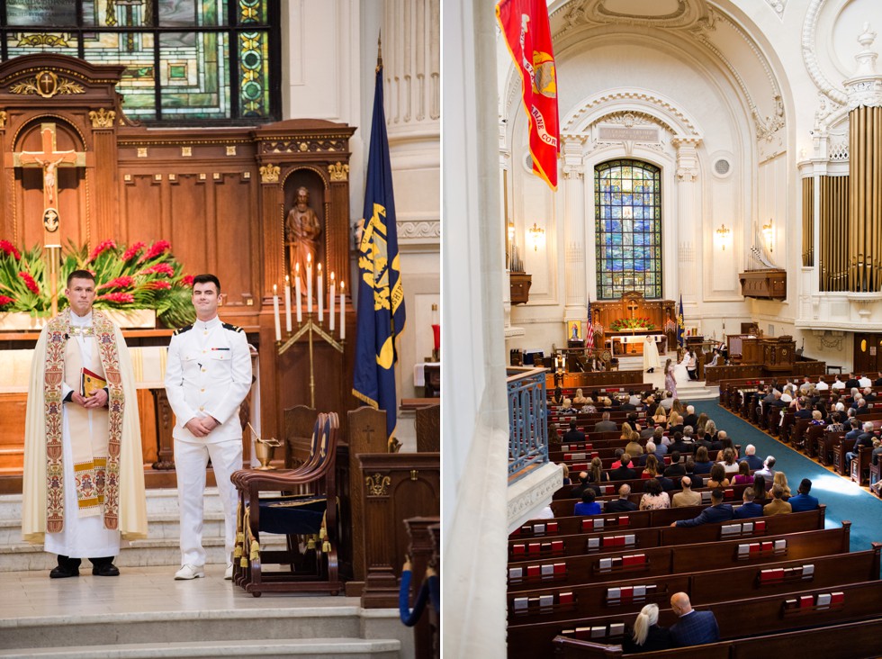 United States naval Academy Chapel Wedding ceremony