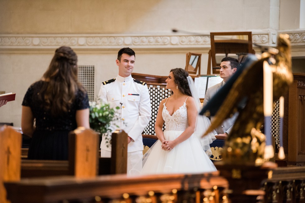 US Naval Academy Chapel Wedding ceremony