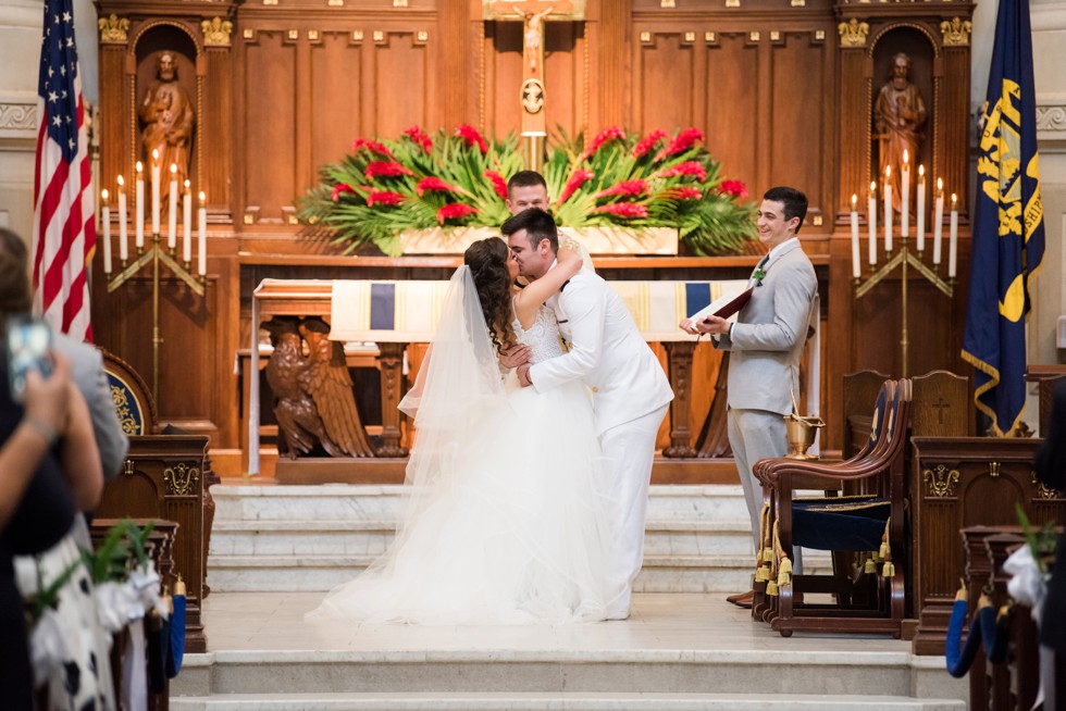 US Naval Academy Chapel Wedding ceremony