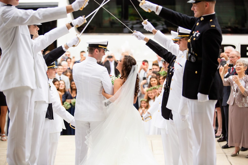 US Naval Academy chapel sword arch