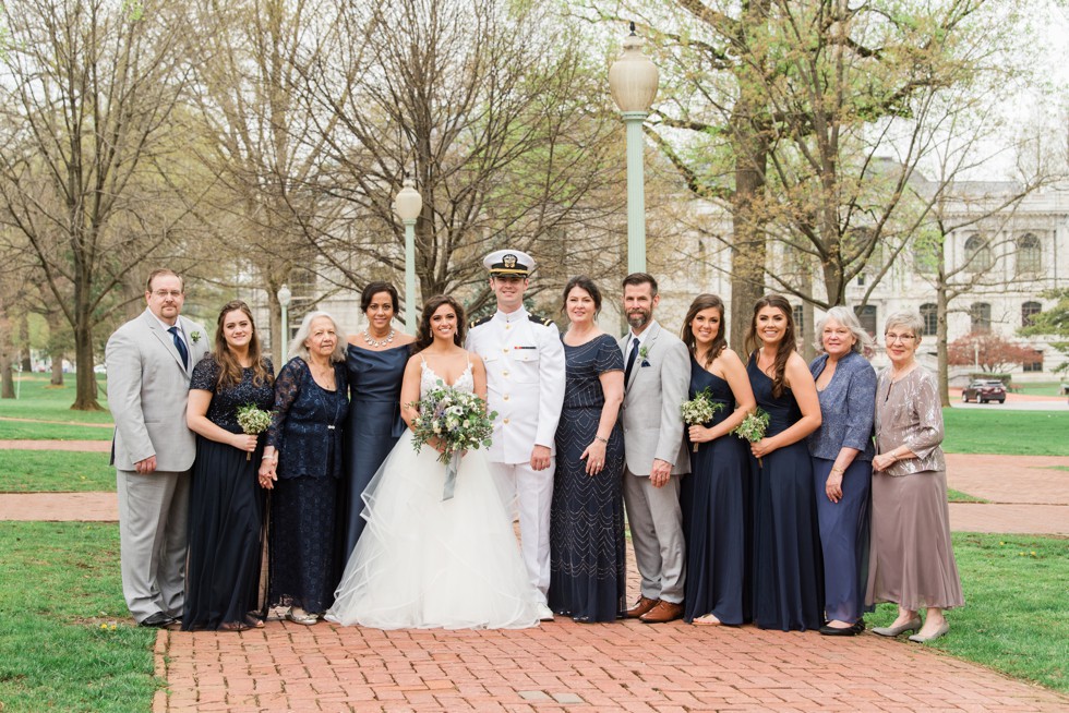 Radford Terrace Annapolis wedding family photos