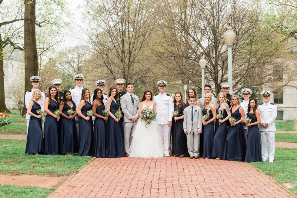 Radford Terrace Annapolis wedding party photos