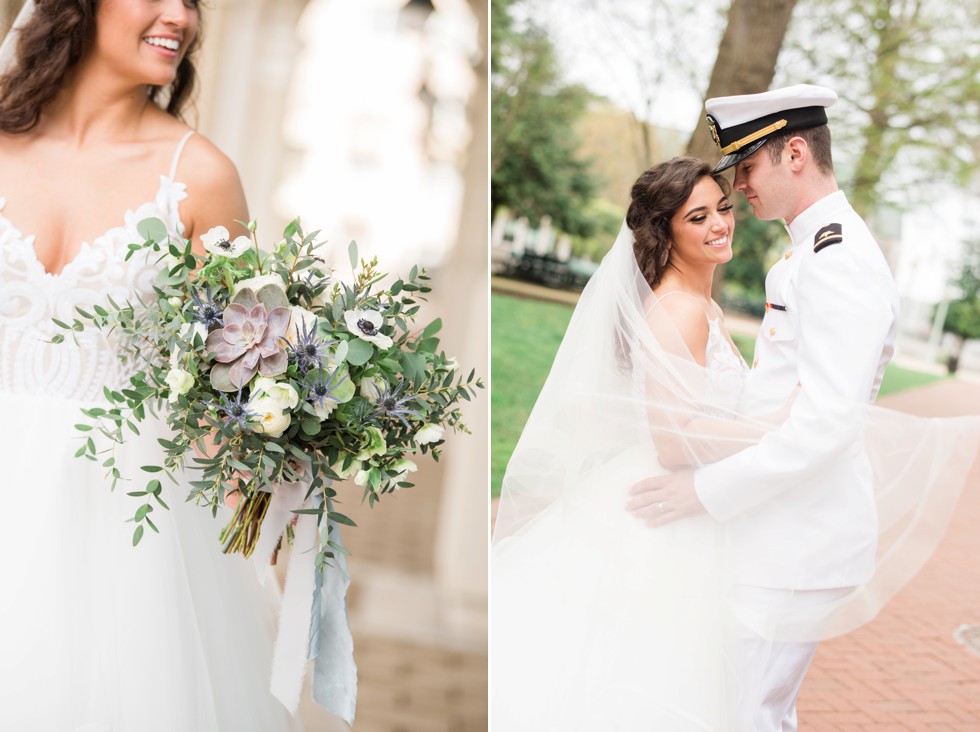 Floret + Vine Military wedding in Annapolis