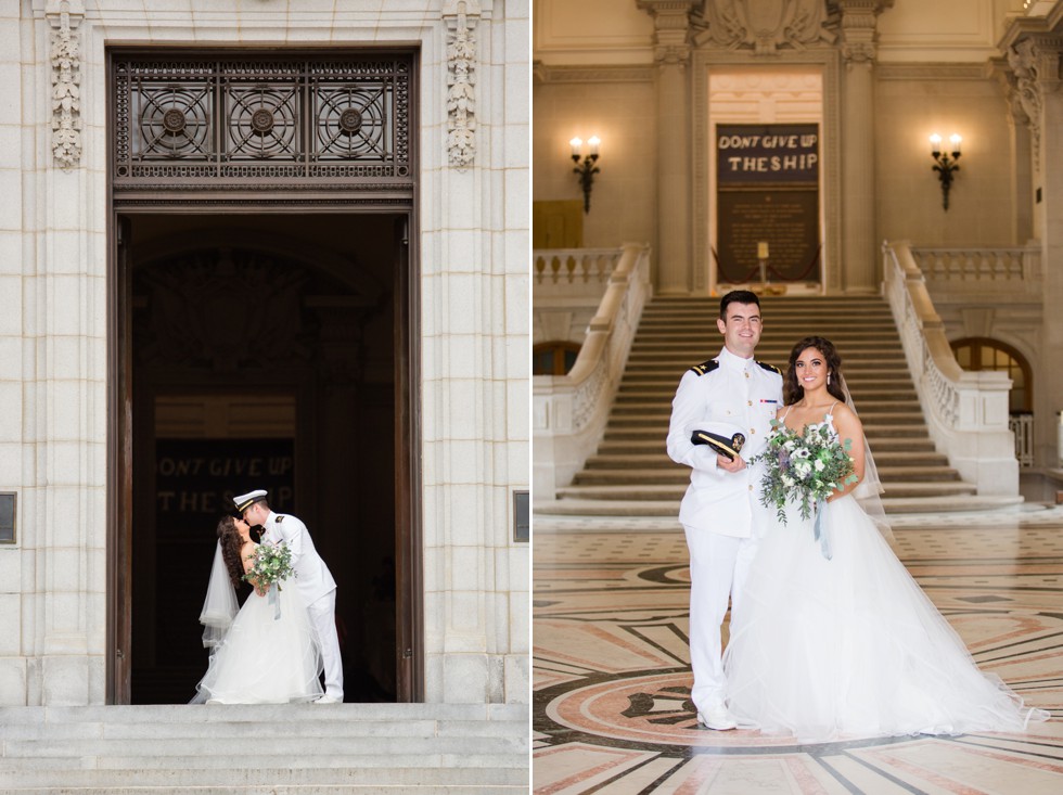 Bancroft Hall USNA wedding photographer