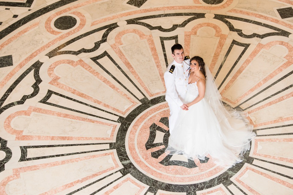 marble floors in Bancroft Hall