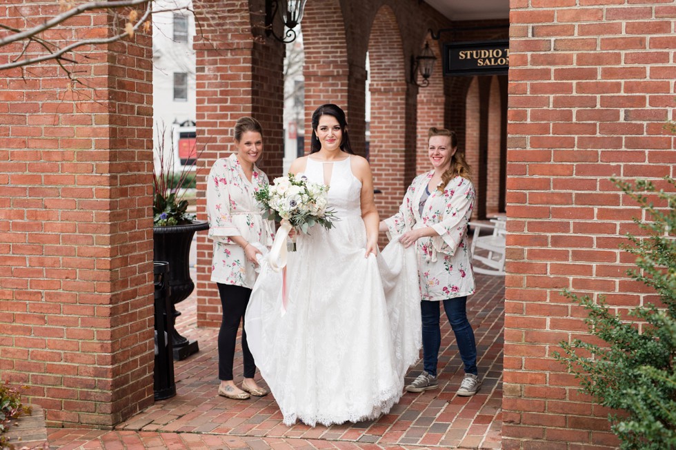 The Tidewater Inn Baltimore Bride getting ready