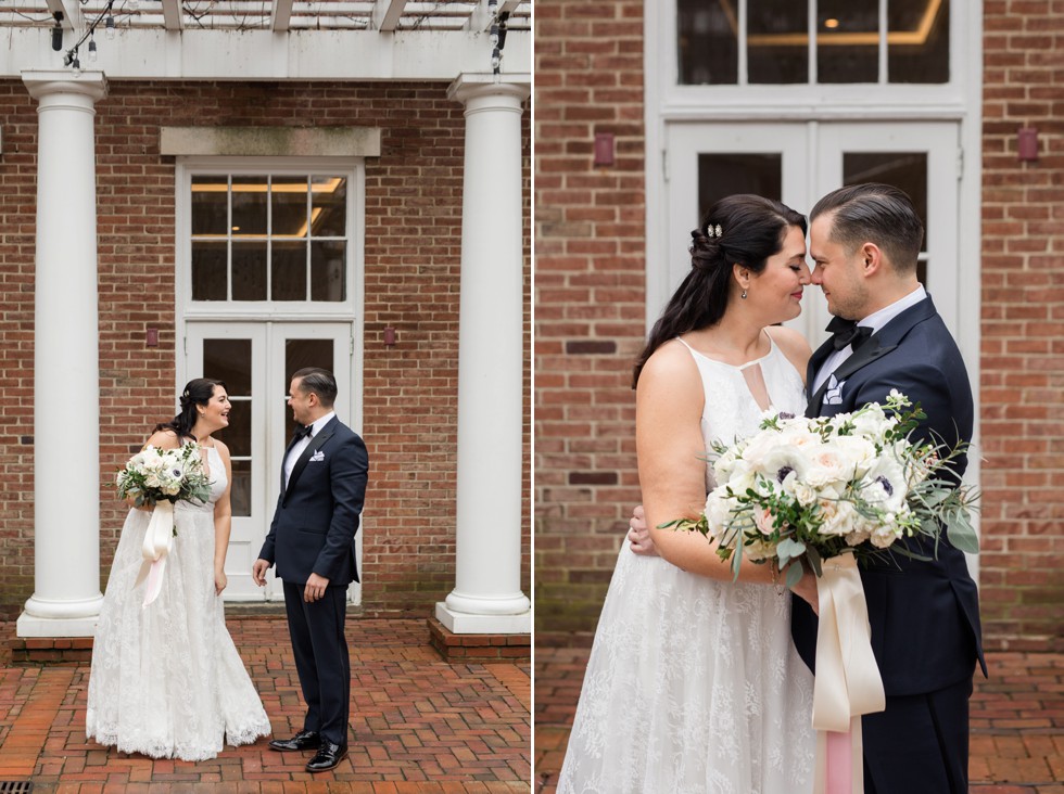 The Tidewater Inn Baltimore bride and groom first look