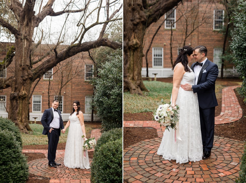 The Tidewater Inn Baltimore bride and groom portrait