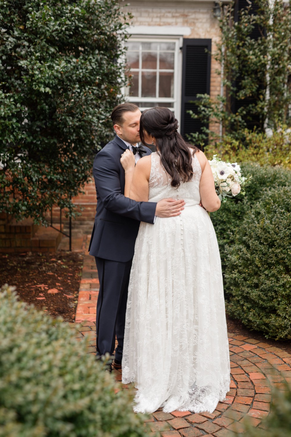 The Tidewater Inn Baltimore bride and groom portrait