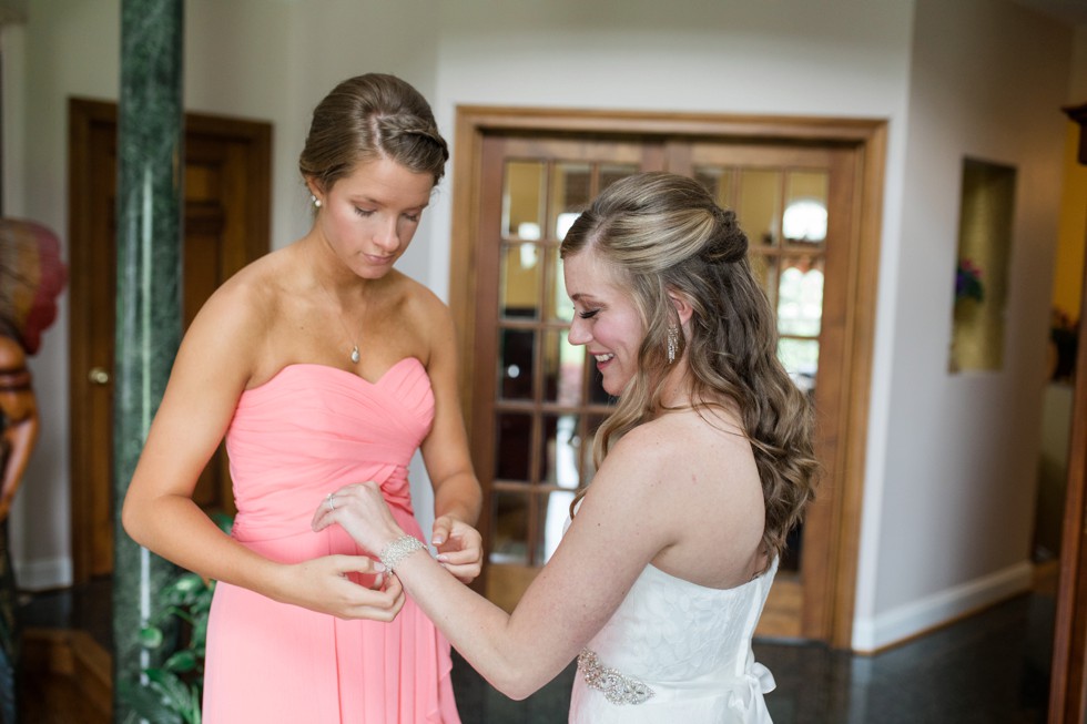 pink bridesmaid dress