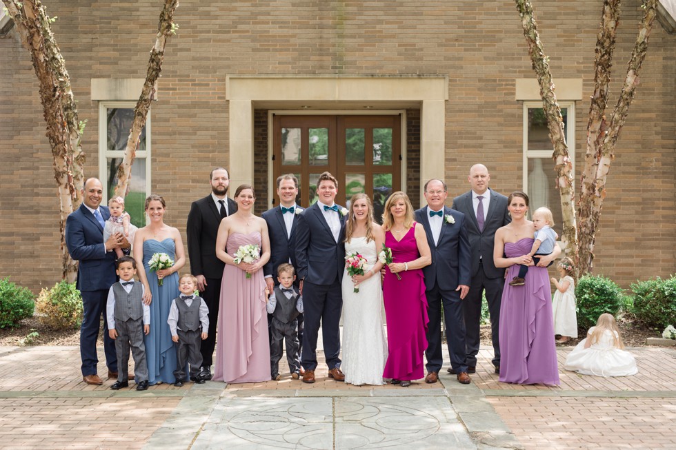 Family photos at St. Louis Catholic Church