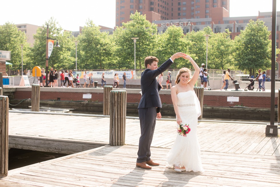 Royal Sonesta Baltimore wedding couple