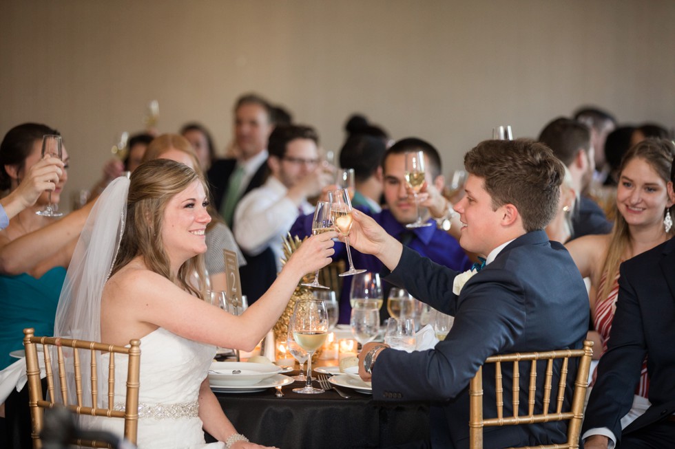 Royal Sonesta Harbor Court Baltimore wedding toasts