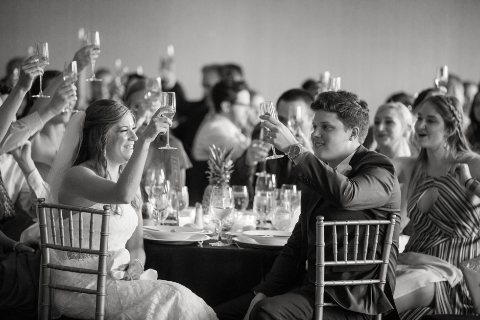 Royal Sonesta Harbor Court Baltimore wedding toasts