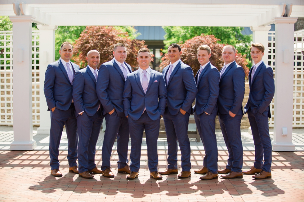 Groom and Groomsmen portraits at The Inn at the Chesapeake Bay Beach Club