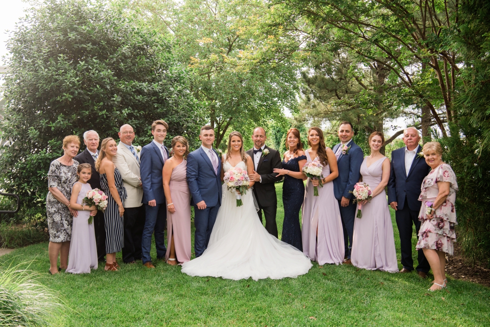 Sunset ballroom Chesapeake Bay Beach Club wedding formal photos