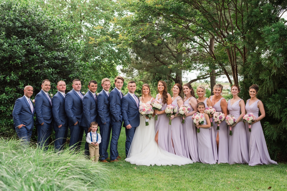 Sunset ballroom Chesapeake Bay Beach Club wedding party photos