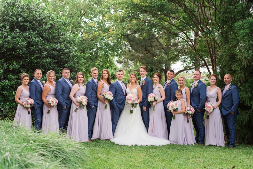 Sunset ballroom Chesapeake Bay Beach Club wedding party photos