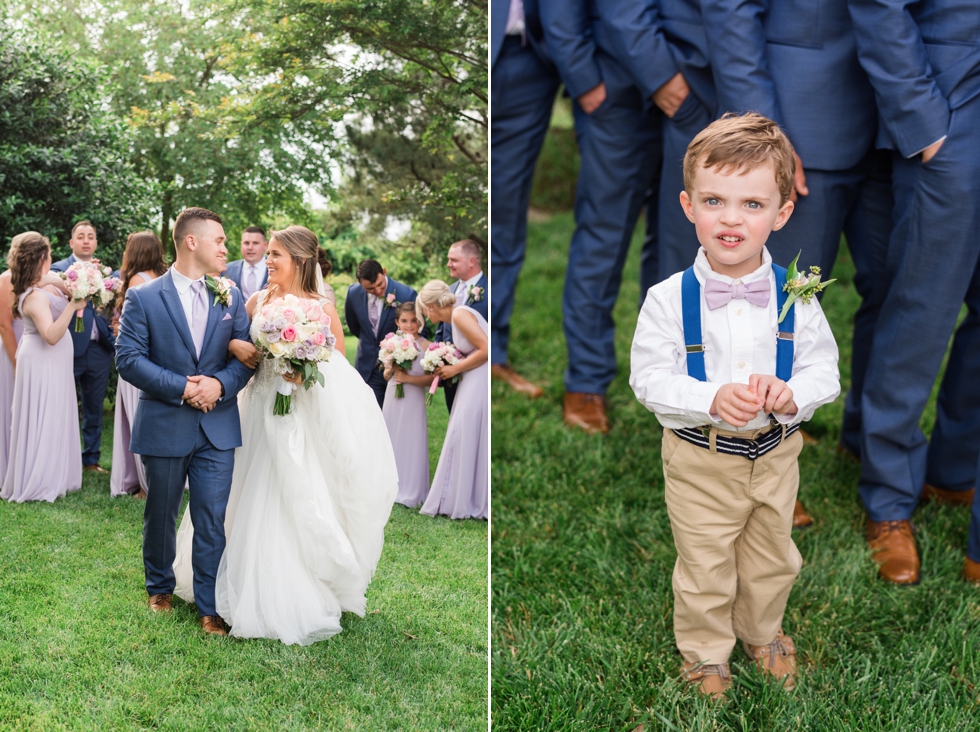 Sunset ballroom Chesapeake Bay Beach Club wedding party photos