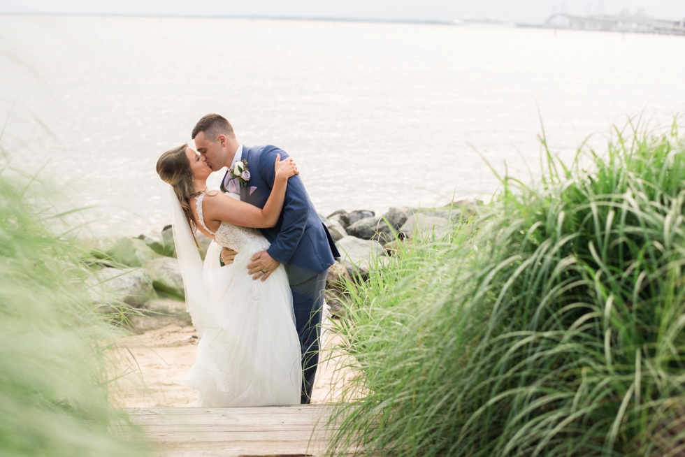 Sunset ballroom Chesapeake Bay Beach Club wedding couple